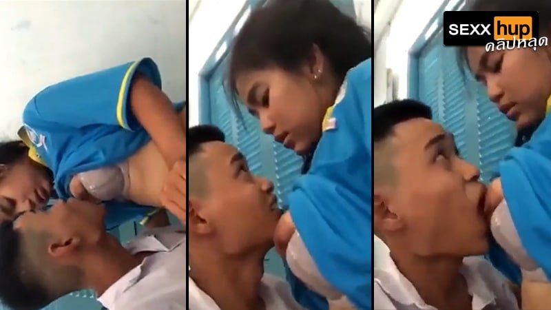 คลิปหลุดนักเรียน แอบเย็ดกัน ในห้องตอนพักเที่ยง จับขึ้นนั่งเทียน ขย่มเย็ด น้องผู้หญิงนมใหญ่เกินตัวจริงๆ ยอมให้ดูดปาก ดูดนม เสียวจัดๆ