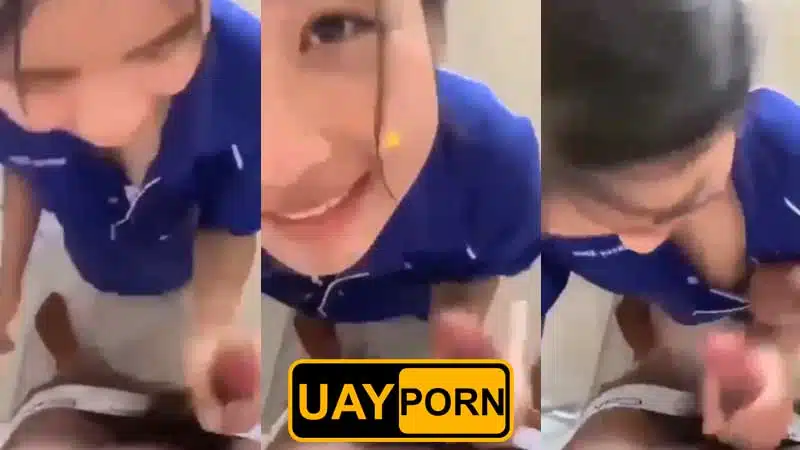 คลิปหลุดนักเรียน ชวนเพื่อนสาวน่ารักมาอมควยให้ xxx พักเที่ยงนัดเย็ดกันตรงบันไดหนีไฟ งัดควยเย็ดปากคาชุดพละ ไม่ทันแตกมีคนมาเจอเสียก่อน
